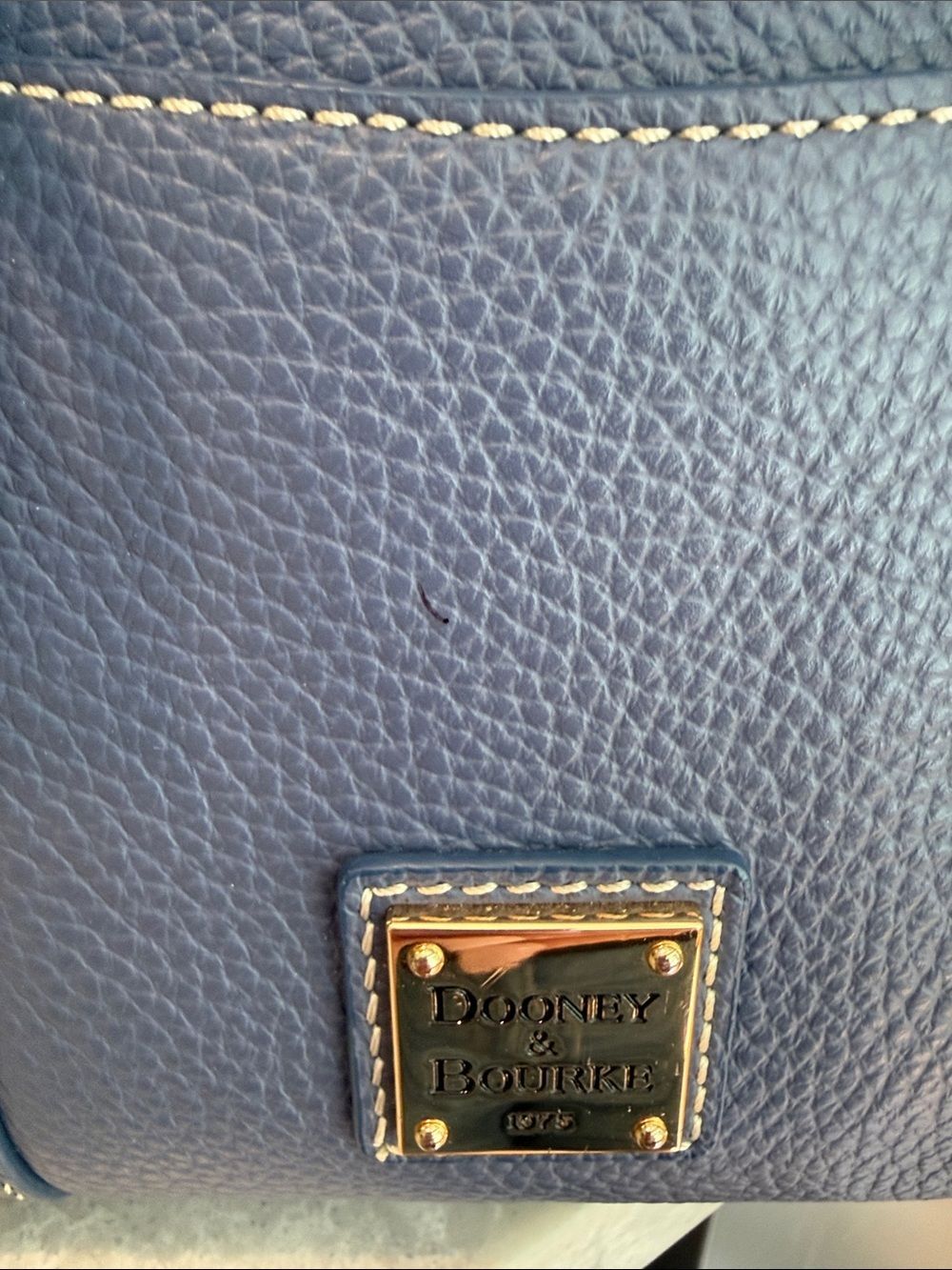 Dooney & Bourke Lucca Leather Satchel With Pocket in the shade Azure - Picture 6 of 9